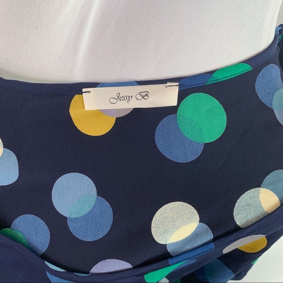 ModCloth Jessy B polka dot tie waist tunic top - Picture 10 of 12